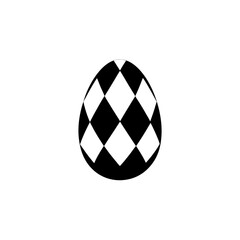 Obraz premium Playful Seamless Geometric Egg Pattern Element Vector Clipart Easter Design