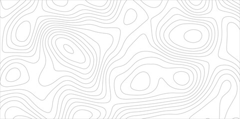 Seamless topographic wavy lines design. gray flowing curve lines on white background. abstract elevation inspired terrain pattern with fluid continuous contour lines.	
