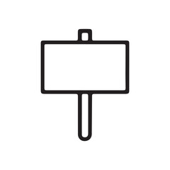 Obraz premium Simple sign vector illustration, suitable for wayfinding and minimalist icon design