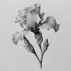 Minimalist Floral Line Drawing