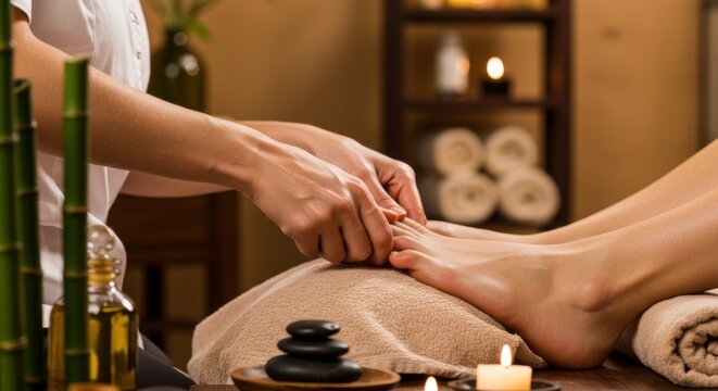 Luxury Hot Stone Foot Treatment