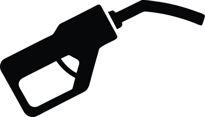 gas pump nozzle silhouette vector