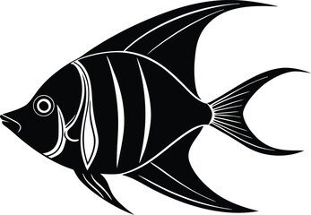 angelfish fish vector