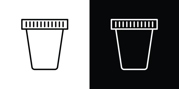 Urine test icon vector for web, computer and mobile app