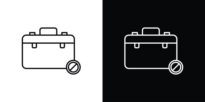 Unemployment icon vector for web, computer and mobile app