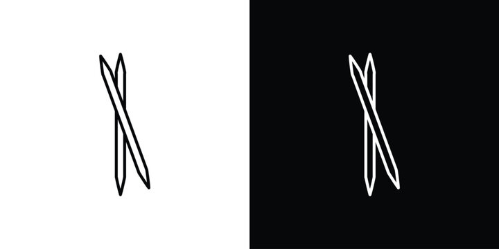 Toothpick icon vector for web, computer and mobile app