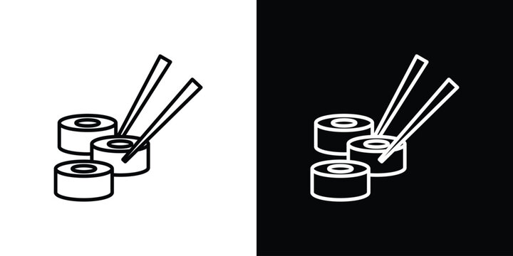 Sushi icon vector for web, computer and mobile app