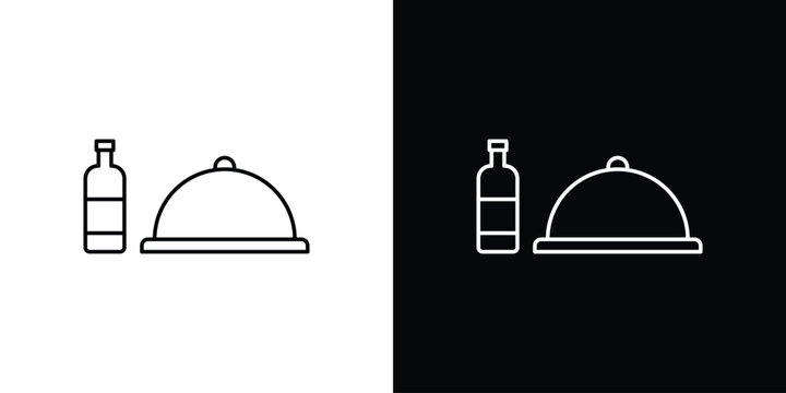 Room service icon vector for web, computer and mobile app
