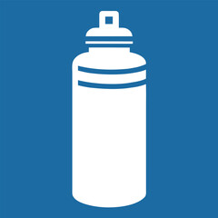 Water Bottle With A Filter Cartridge Silhouette