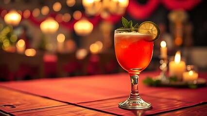 A traditional red-and-white rosette pinned on linen, glowing under golden sunlight during Peru's Independence Day celebration.