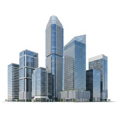 modern office buildings