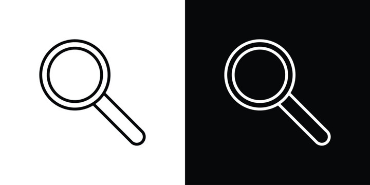 Magnifying glass icon vector for web, computer and mobile app