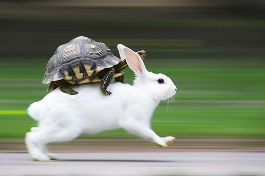 funny turtle, AI generated video