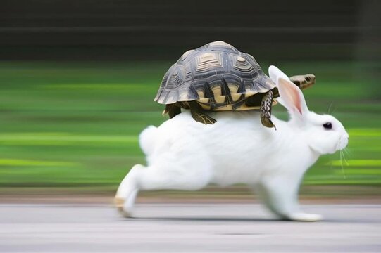 funny turtle, AI generated video