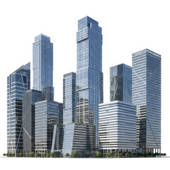 modern office buildings