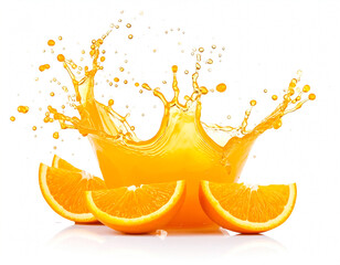 Vibrant Citrus Burst: Refreshing Orange Splash