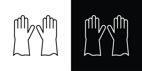 Fototapeta premium Gloves icon vector for web, computer and mobile app