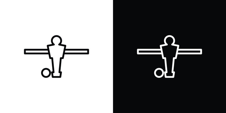 Foosball icon vector for web, computer and mobile app