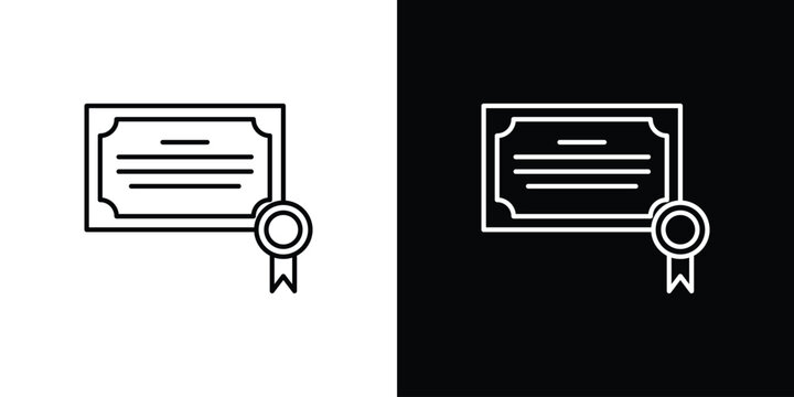 Diploma icon vector for web, computer and mobile app