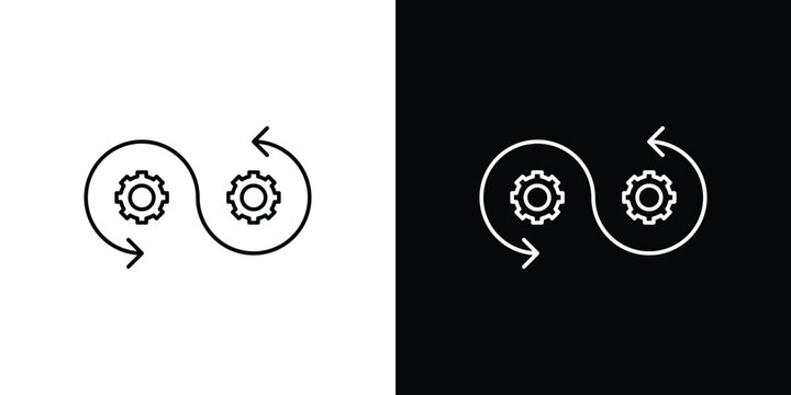 Devops icon vector for web, computer and mobile app