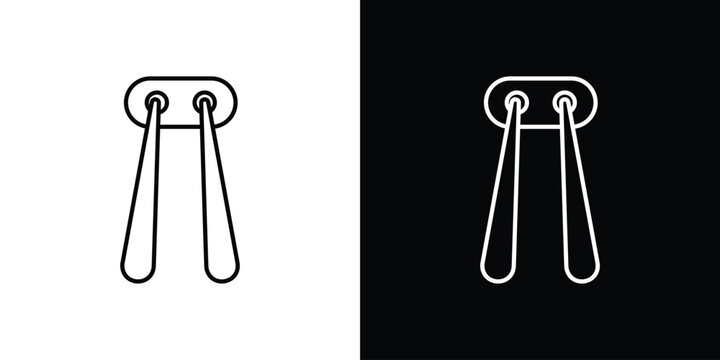 Chopsticks icon vector for web, computer and mobile app