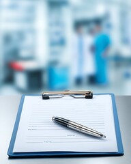 Medical Instruments on Tray: Clinical Setting Background