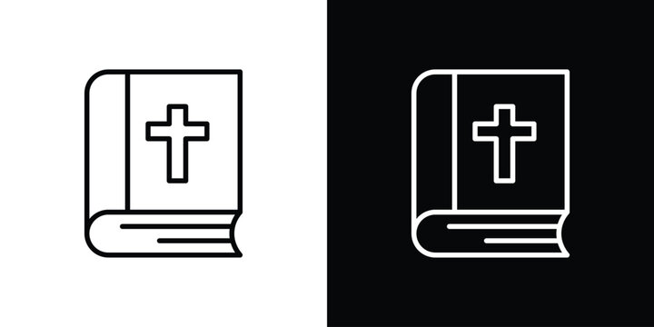 Bible icon vector for web, computer and mobile app
