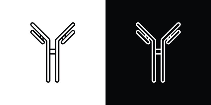 Antibody icon vector for web, computer and mobile app
