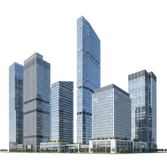 modern office buildings