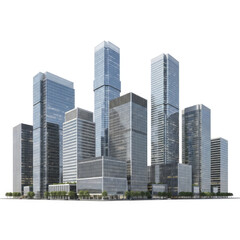 Fototapeta premium modern office buildings