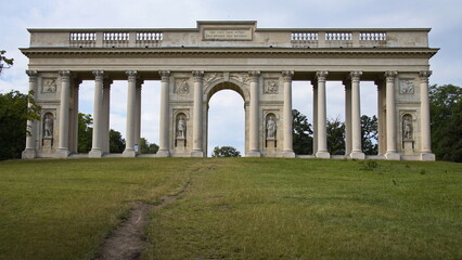 The Colonnade on Reistna (Memorial for father and brothers) at Valtice,Moravia,South Moravia,Czech republic
