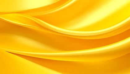Abstract close-up of flowing, vibrant yellow fabric