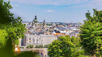City of Budapest capital of Hungary downtown views