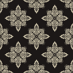 Motifs African boho paisley Floral Ikat pattern embroidery border. Ethnic ikat floral Ethnic Indian Pattern Ikat pattern Ethnic Pattern.Border indian floral Aztec embroidery border seamless patterns.