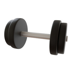 Black Dumbbell Fitness and Exercise Equipment