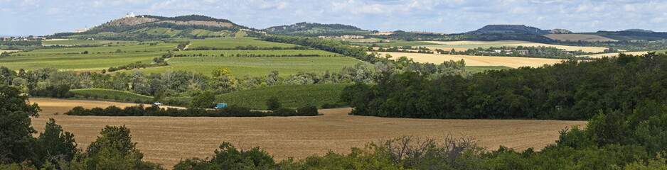 View from Lisci vrch at Muslov near Mikulov, Moravia, Czech republic, Europe
