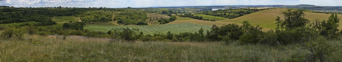View from Lisci vrch at Muslov near Mikulov, Moravia, Czech republic, Europe

