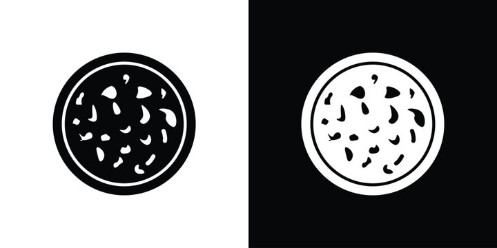 Leukemia icon collection - vector outline and silhouette