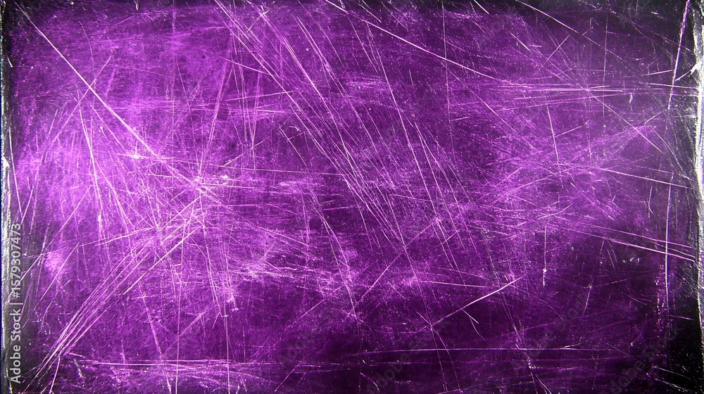 Poster abstract violet texture with distressed scratch patterns providing a grungy aesthetic