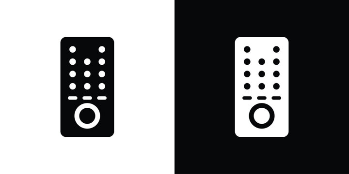 Intercom icon collection - vector outline and silhouette