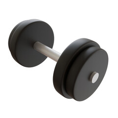 Black Dumbbell Fitness and Exercise Equipment