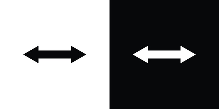 Double arrow icon collection - vector outline and silhouette