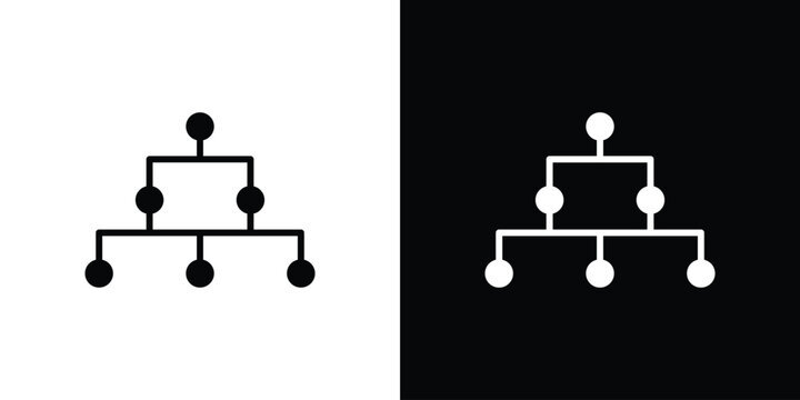 Consolidation icon collection - vector outline and silhouette