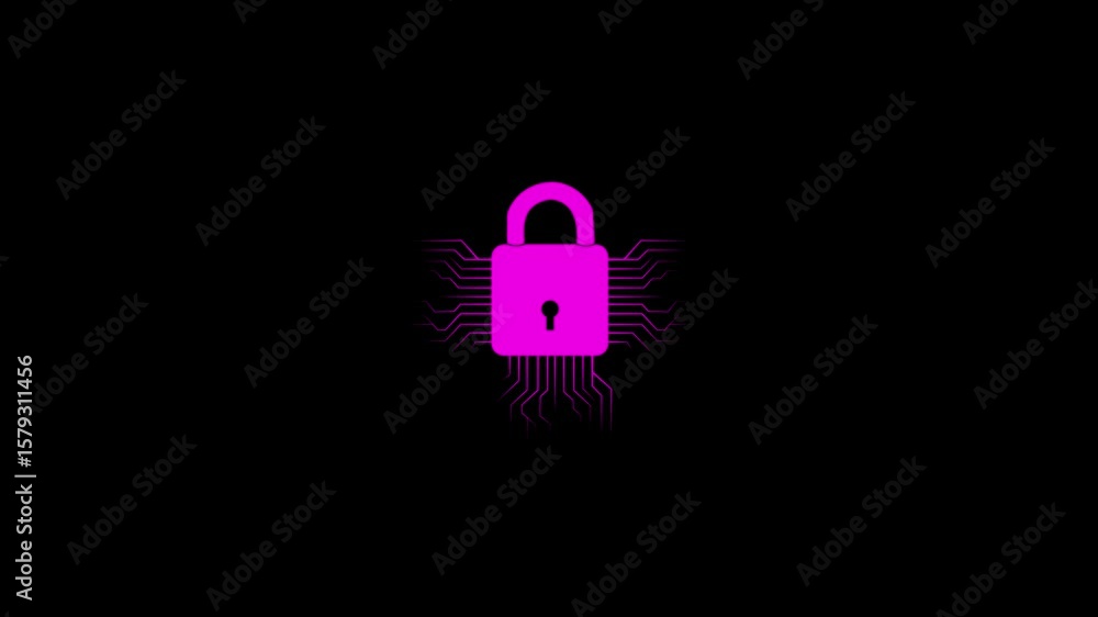 Poster lock security white set icon 3d illustration security system confirmation symbolized by green check 