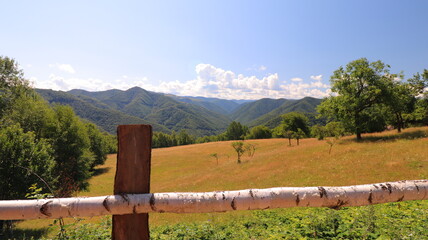 Fototapeta premium fence in the mountains