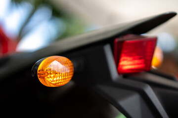 Motorcycle back turn lights signal for motorcycle