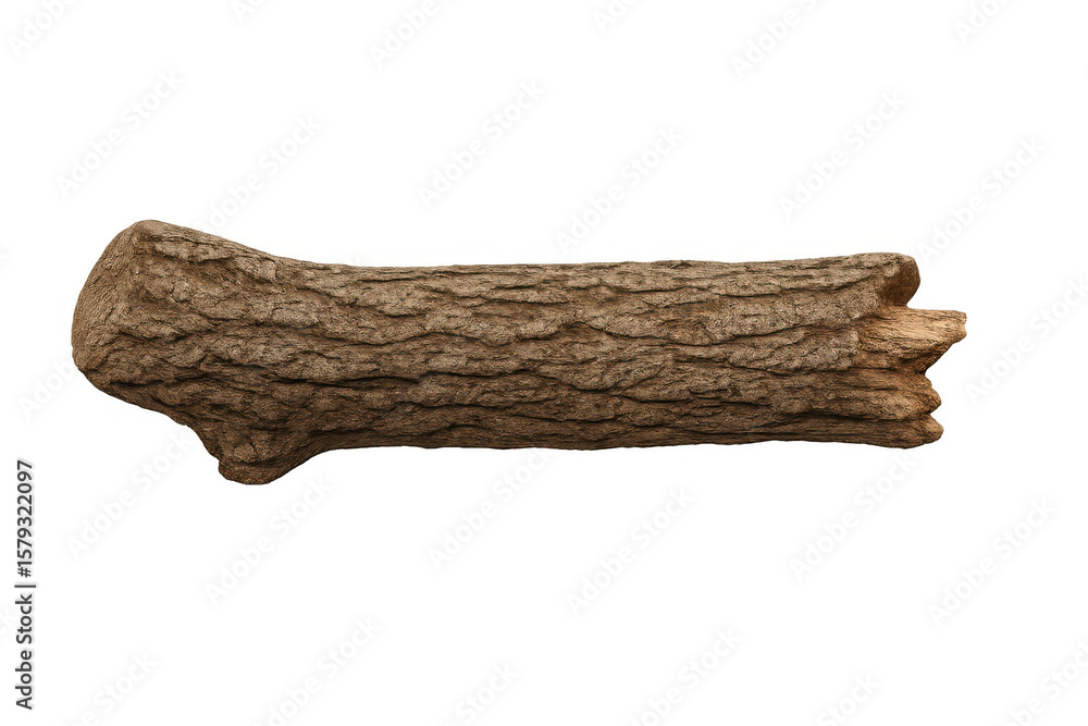 Poster photorealistic tree branch isolated on transparent background, perfect for photo editing and composi