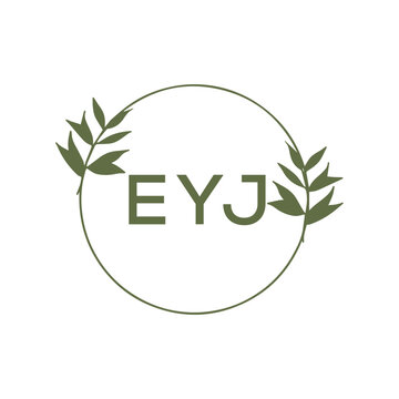 EYJ Letter Initial Logo Design Template Vector Illustration