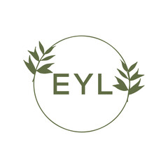 EYL Letter Initial Logo Design Template Vector Illustration