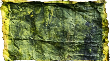 Distressed parchment texture with aged green hues and subtle dark undertones displaying weathered